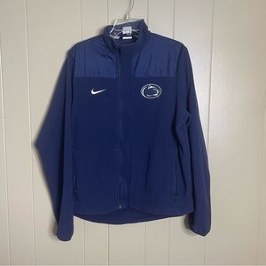 Nike Penn State full zip navy fleece jacket medium